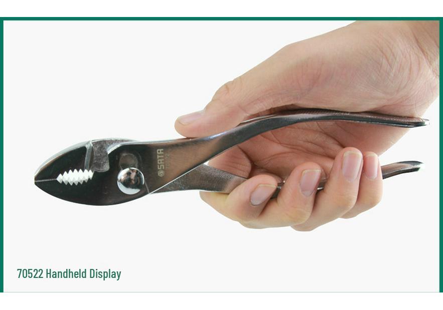 SATA Tools Adjustable Japanese Style Carp Pliers with Smooth Handle, Multifunctional Auto Repair Clamps, Model 70521/70522