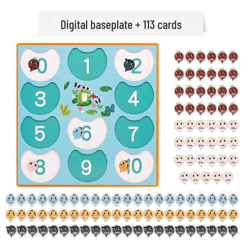 

Early Education Tadpole Arithmetic Matching Toy: Children s Addition and Subtraction Learning Aid
