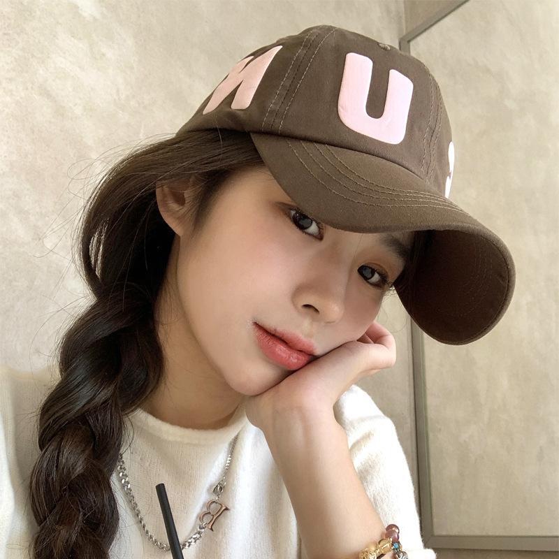 

Женская бейсболка с надписью, глубокая, с широкими полями, для большой головы, универсальная, американская, мягкая, маленькая бейсболка