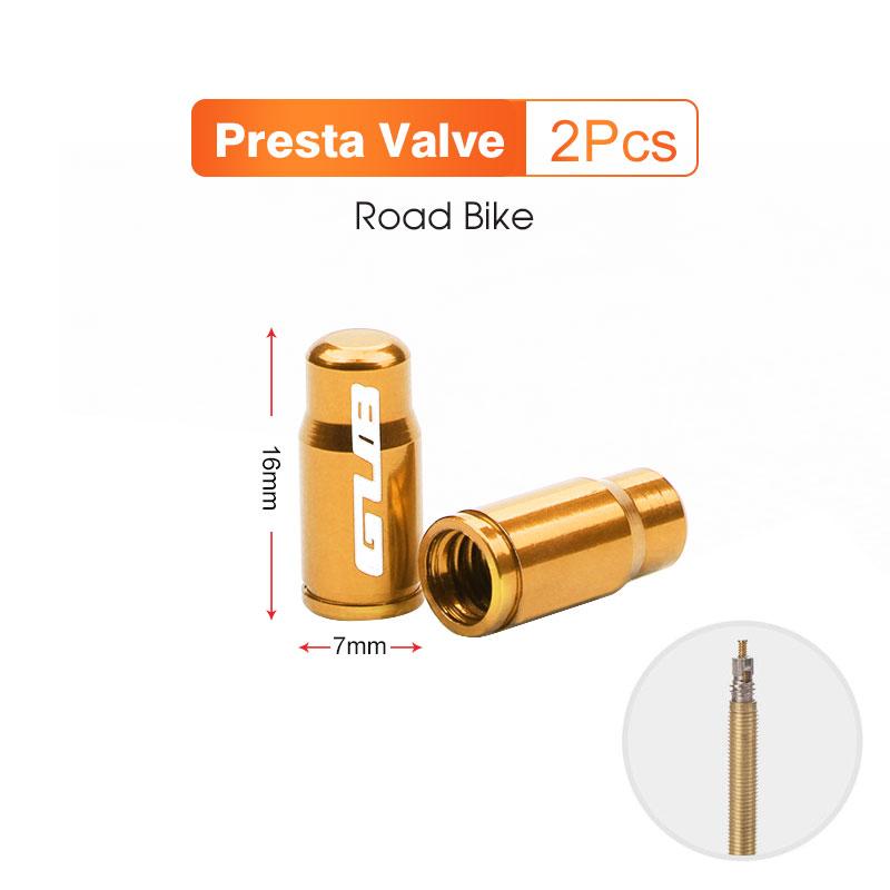

2pcs GUB Aluminum CNC Bicycle Tire Valve Cap MTB Road Bike Tube Tyre Gas Nozzle Cover for AV FV Schrader Presta Valve Dustproof