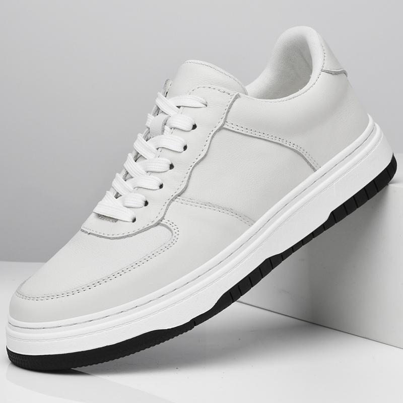 Fashion Genuine Leather Men's Vulcanize Shoes New Arrival Skateboard Footwear New Trendy Versatile Sneakers Outdoor Casual Sports Shoes