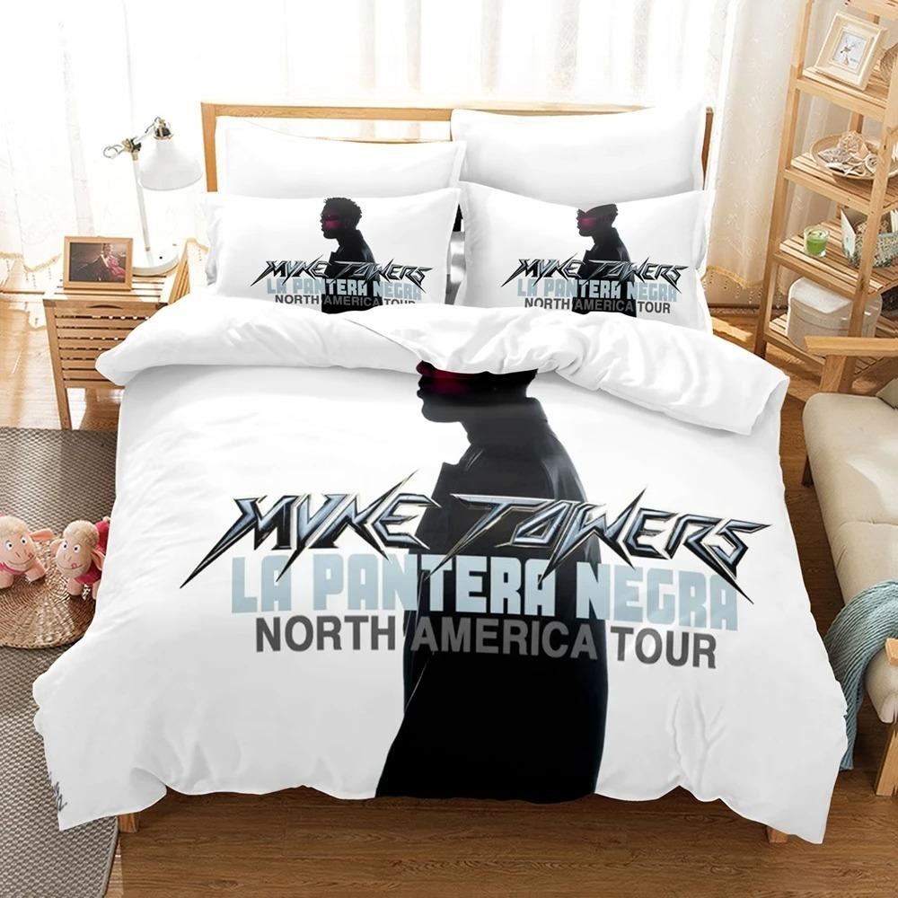 3D Print Rapper M-Myke Towers Bedding Set Single Twin Full Queen King Size Bed Set Adult Kid Bedroom Duvetcover Sets