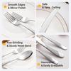 24Pcs Cutlery Set Stainless Steel Fork Spoon Steak Knife Dinnerware Set Dishwasher Safe Kitchen Tableware for Home Restaurant