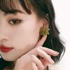 Summer Resin Korean Sweet Elegant Acrylic Flower Flower Earrings Stud Earrings Women Jewelry