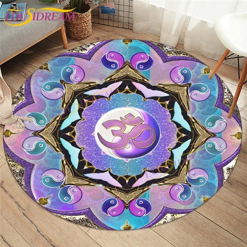 Evil Eye Covor Covor Decoratiuni Interioare Hamsa Palm Mandala Covor Covor Sufragerie Covor Boho Chic Rotund Scaun Covor Rotund
