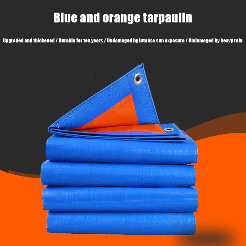 Sun And Rainproof Tarpaulin Rainproof Cloth Pe Material Waterproof Coating On Both Sides With Holes Multipurpose