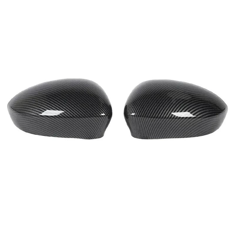 For Fiat 500 2007 2008 2009 2010 2011 2012- Car Rearview Side Mirror Cover Wing Cap Exterior Door Housing Shell Trim Sticker