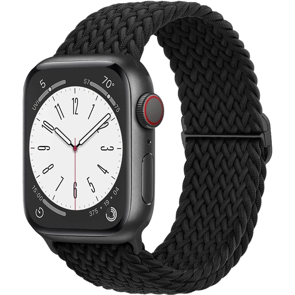 For Apple Watch Band 44mm 40mm 45mm 49mm 41mm 45 Mm Correa Braided Solo Loop Bracelet iWatch Series 8 9 3 Se 5 6 7 Ultra 2 Strap