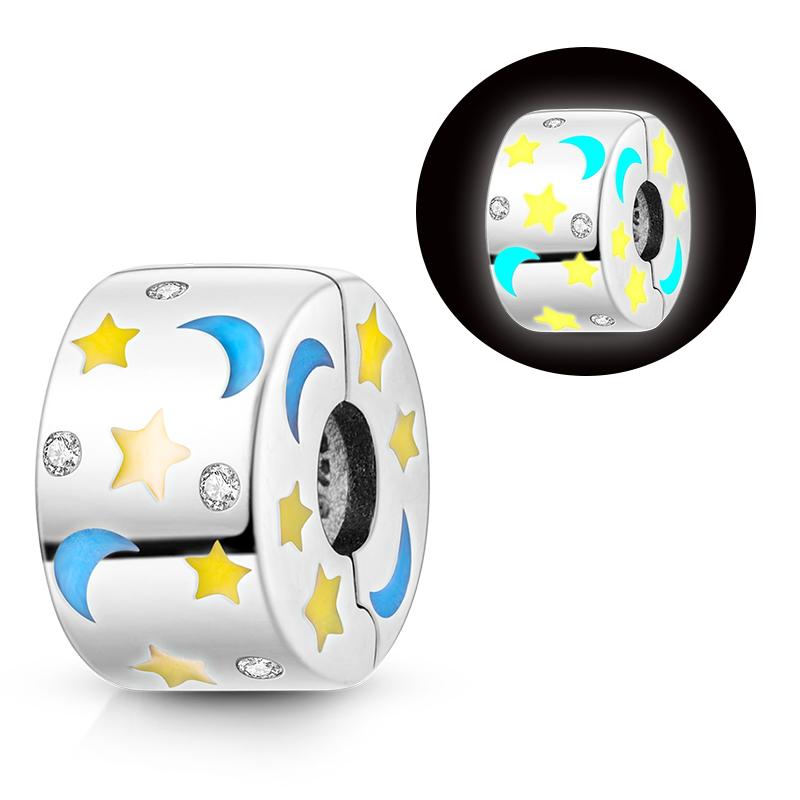 Copper Charms Luminous Beads Firefly Chameleon Fit Original Bracelet Pendant Diy For Woman Jewelry