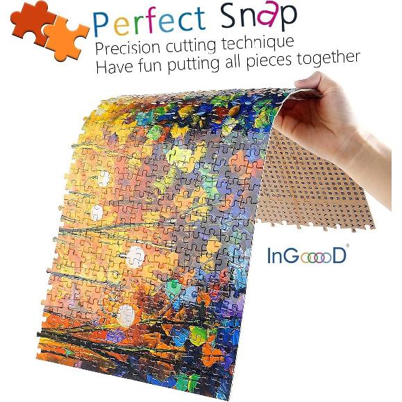 Ingooood Rainy Night Walk Wooden Puzzle 1000 Pieces