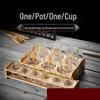 Shijin Gold Bamboo Knot Decanter & Baijiu Cup Set
