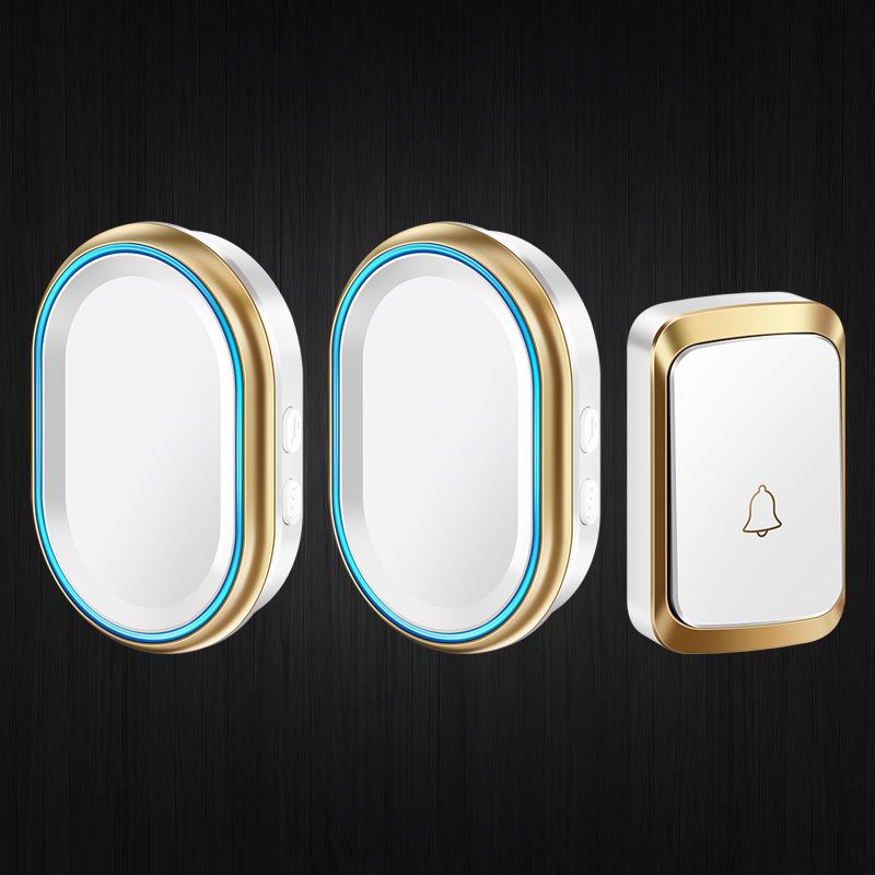 Wireless Dual Doorbell for Home: Long-Range, Waterproof, Remote-Controlled, Ideal for Elderly.