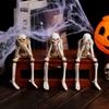 3Pcs/set Halloween Skull Decoration For Home Table Creative Resin Skeleton Ornament Gift 2025 Happy Halloween Party Horror Props
