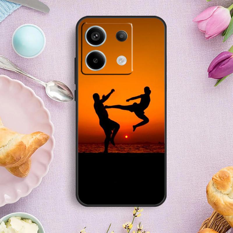 Kung Fu Karate Taekwondo Martial Case For Xiaomi Redmi Note 15 Pro Plus 10 11 12 13 14 Pro Cover For Redmi 14C 15C 12C 10C 13C
