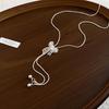 Elegant Korean Silver Butterfly Knot Necklace - Adjustable Clavicle Chain for Women, 2026 Collection