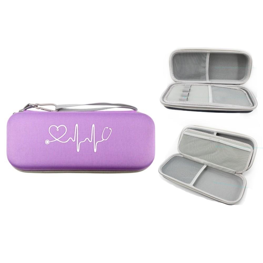 Hard Shell Stethoscope Storage Bag Mesh Pockets Stethoscope EVA Carrying Case  Home