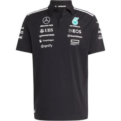 Mercedes AMG Petronas Formula One Team Polo Černá/Bílá Pánské Streetwear JW5391