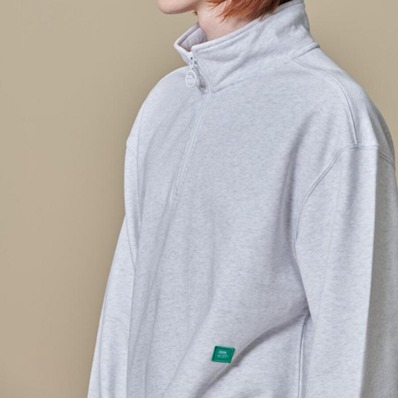 Bbc Earth Essential Half Zip  Gray  [23ss]