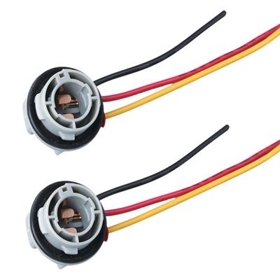 Douille d'ampoule 1157 BAY15D, support de lampe, connecteur de Base, fil de feu stop de voiture, prise de lampe, support de lumière stop, 2 pièces, 1157