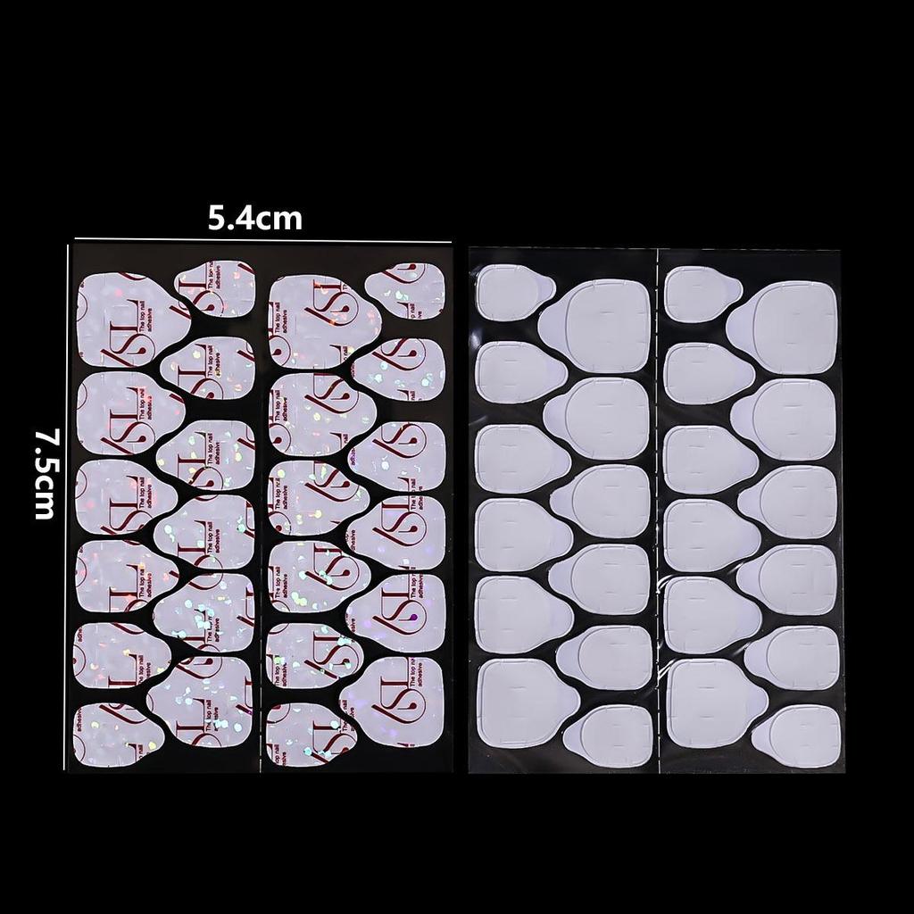 Enhanced 10th Gen Super Sticky Jelly Glue SUPER6L Ultra Press-On Nails: Waterproof, 20-Day Hold, Double-Sided Adhesive.