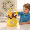 3D Bunny Soft Felt Candy Tote Bag Easter Gift Storage Basket Egg Hunt Party Bag for Gifting