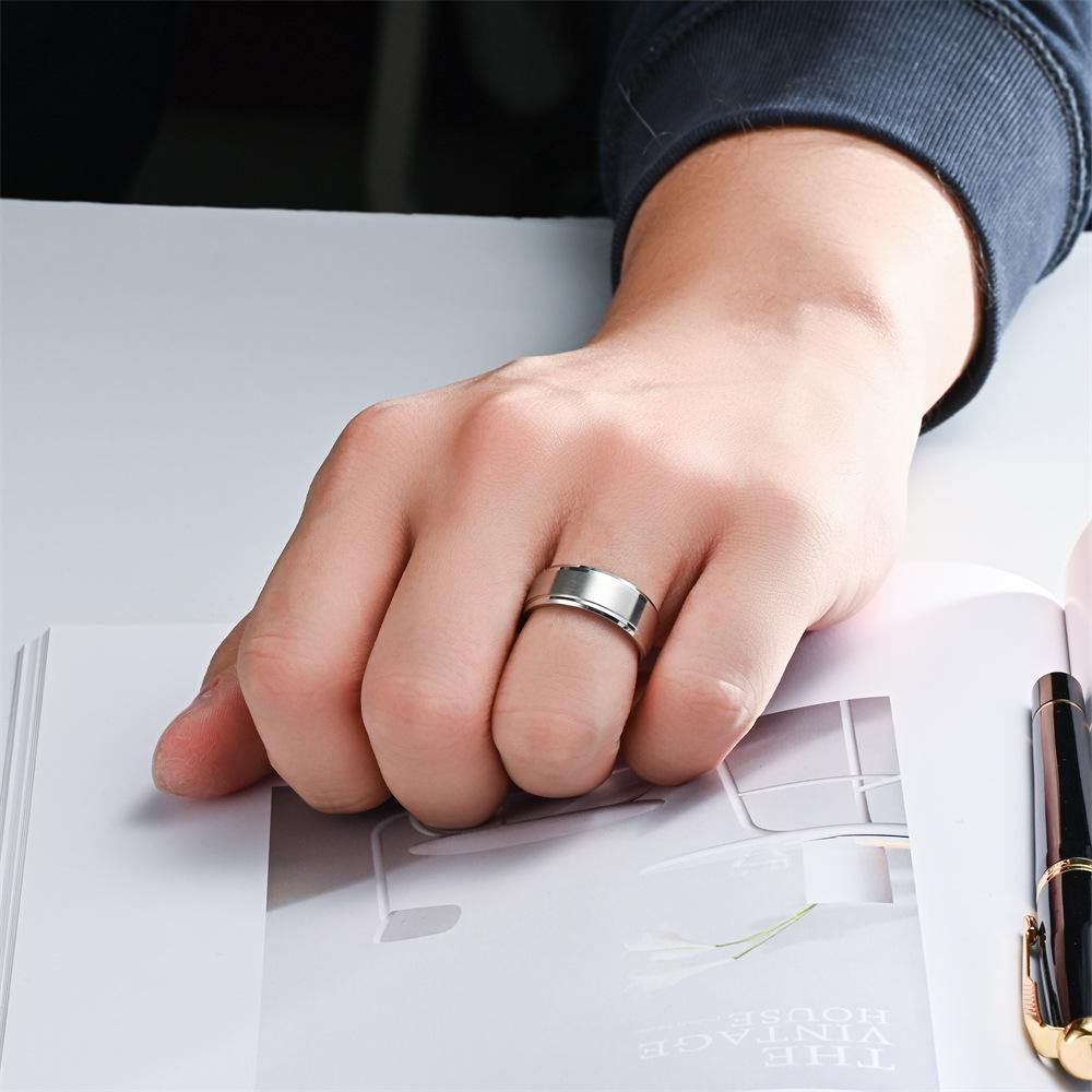 Lover Titanium Steel 8mm Ring Jewelry