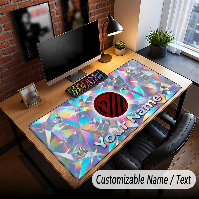 Large Mouse Pad Atletico Madrid FC Print Custom Name Text Desk Mat for Office Gaming