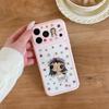 Adorable Jade Cartoon iPhone 15/17/16 Pro Max Anti-Fall Case with Window Design