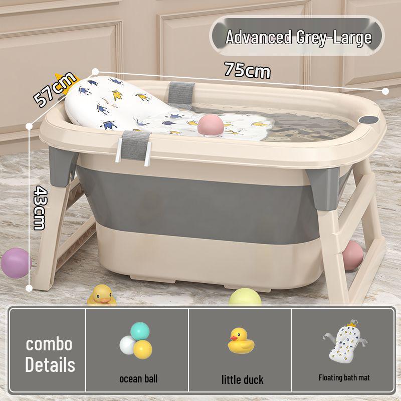 Baby Bathtub Foldable Soaking Tub for Kids