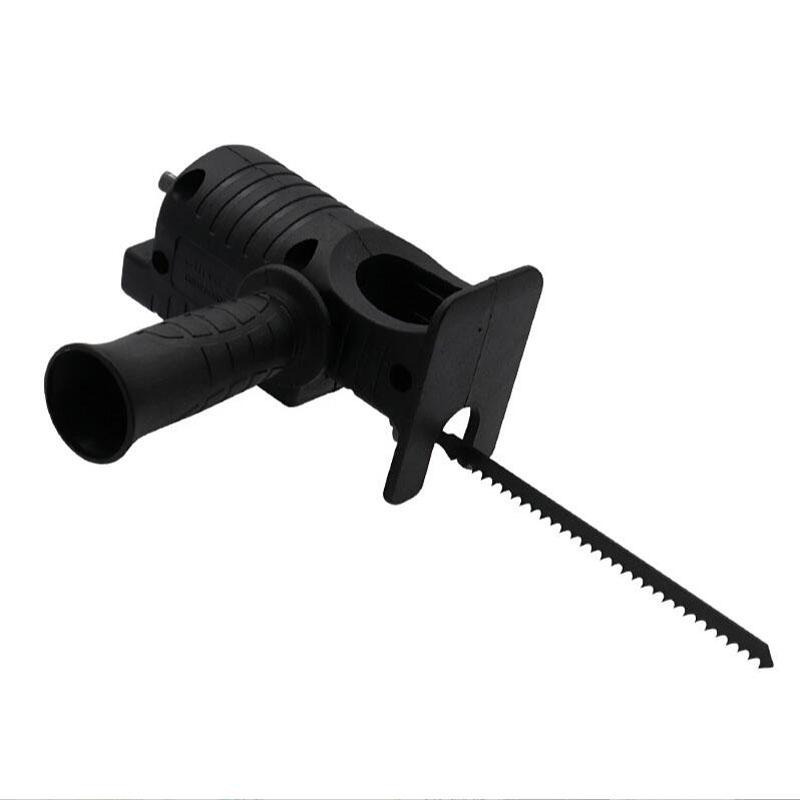 Portable Reciprocating Electric Saw Adapter Cordless Electric Drill Modified Tool Attachment with Saw Blades for Wood Metal Cut