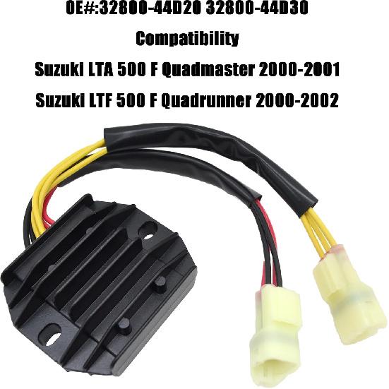 32800-44D20 32800-44D30 Regulator Rectifier Compatible with Suzuki LTA 500 F Quadmaster 2000-2001 LTF 500 F Quadrunner 2000-2002