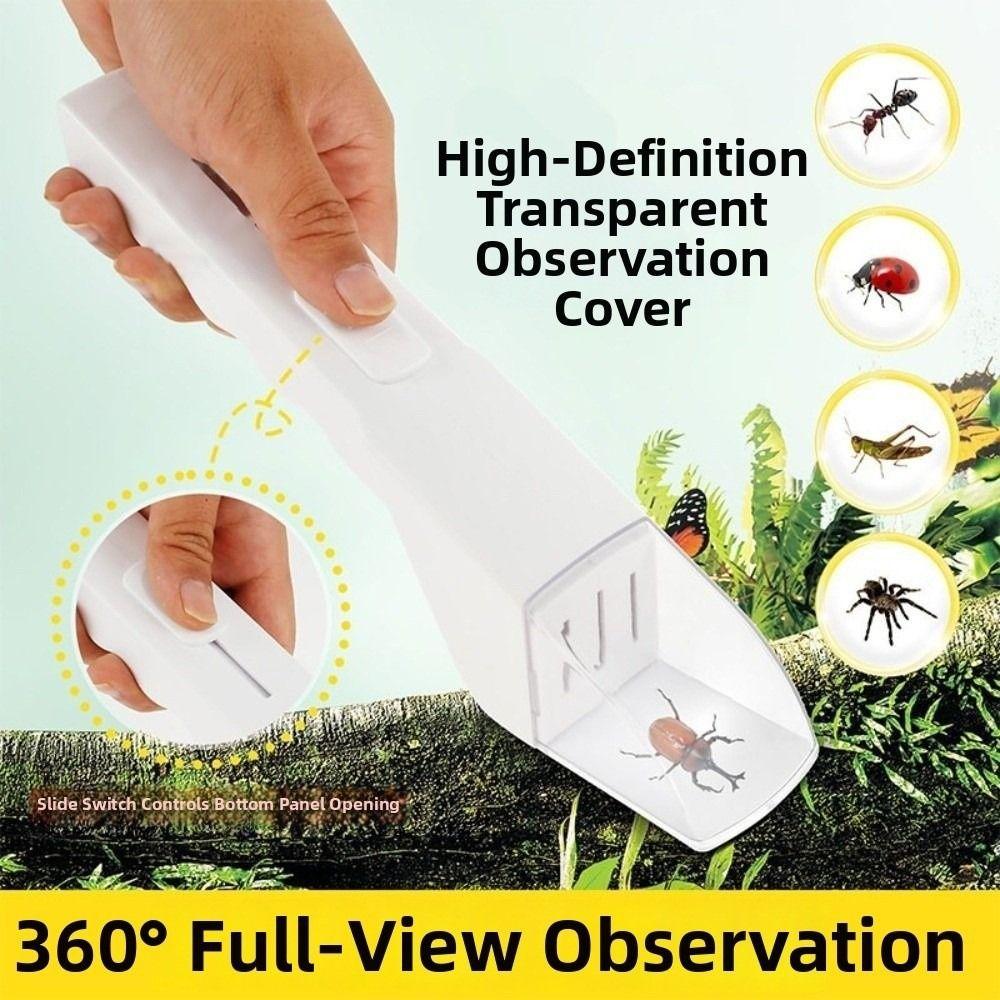 Fly Grabber Quick Release Worm Catcher Magnifying Flying Insect Trap Insect Catcher  for Kids