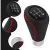 Car Gear Shift Knob With 4 Adaptive Parts,Leather 5 Speed Shift Knobs For Replacement Broken Shifter Knobs,Universal Non-Slip Manual Shift Knob Car