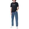 Emporio Armani EA7 SS23 Letter Print Crew Neck Short Sleeve T-Shirt Men Tops Navy-Blue 3RPT71-PJM9Z-1578