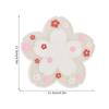Flower Pattern Coasters Heat Insulation Coaster AntiSlip Cup Mats Tabletop   Prevent Furniture Damage(Pink )