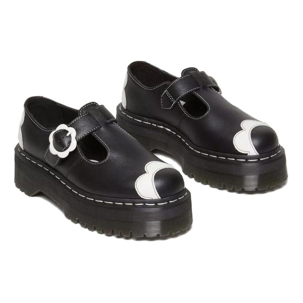 Dr. Martens Leather Fashion Versatile Casual Shoes Women Shoes Black 31459009