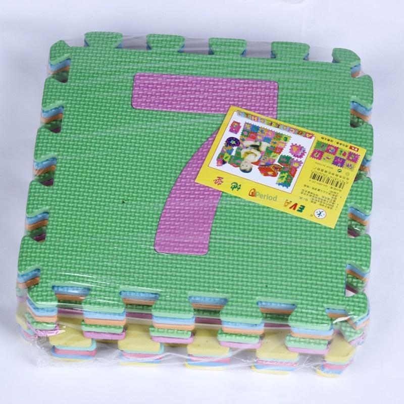 Non Toxic Pe Foam Puzzle Play Mat With Educational Alphabet Number Patterns For Baby Crawling Kids Playroom Activity