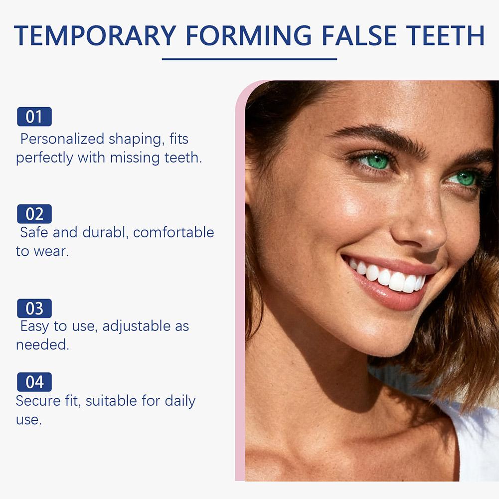 Moldable Teeth Repair Kit Temporary Dental Replacement Kit Thermal Beads For Filling Fix The Missing And Broken Tooth Artificial