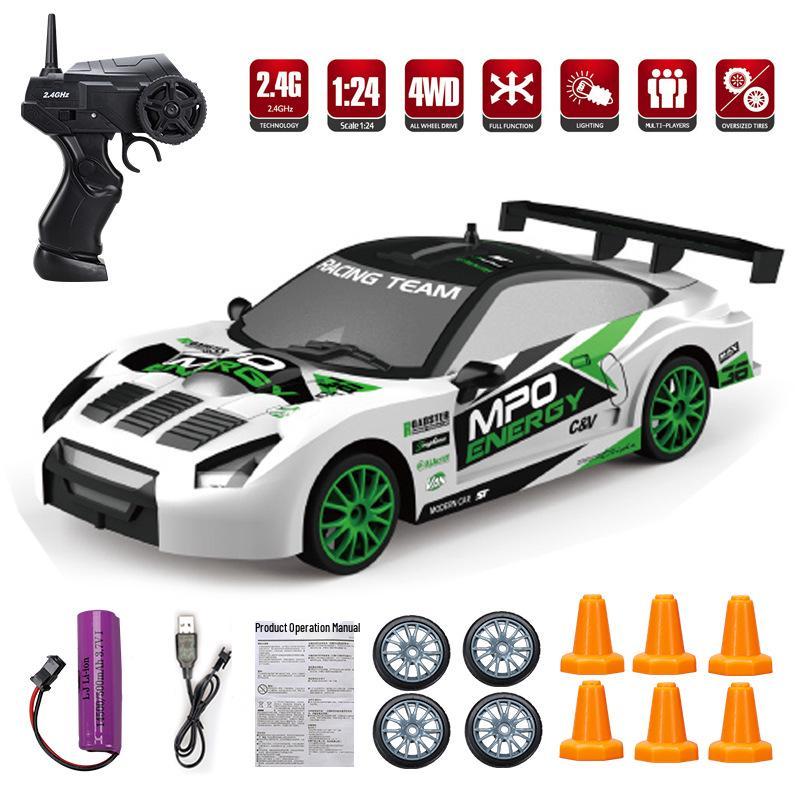 1:24 High-Speed RC Drift Car AE86 - Rechargeable Electric Four-Wheel Drive Toy for Kids