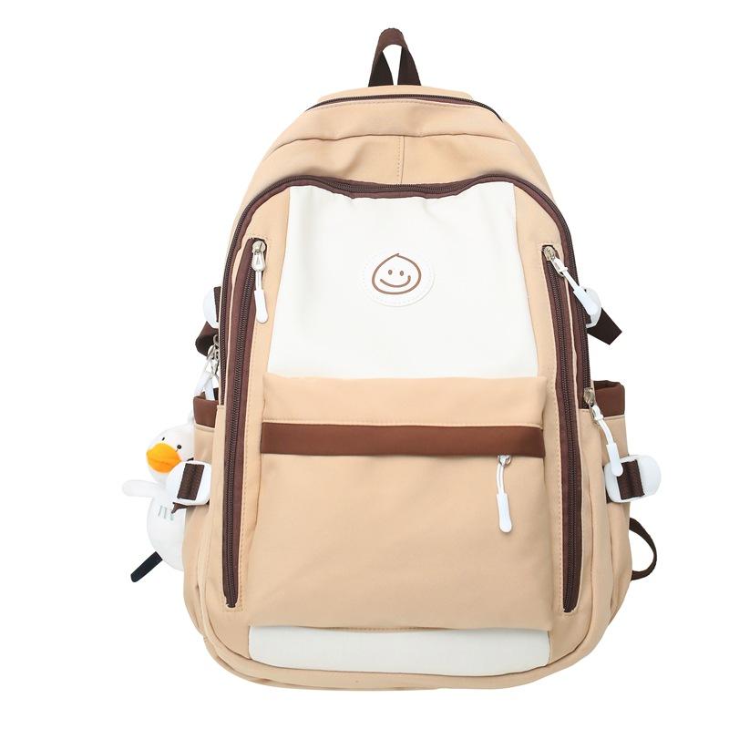 Casual School Backpack for Teen Girls Large Capacity Multi Pocket Bookbag Lightweight Travel Backpack College Daypack