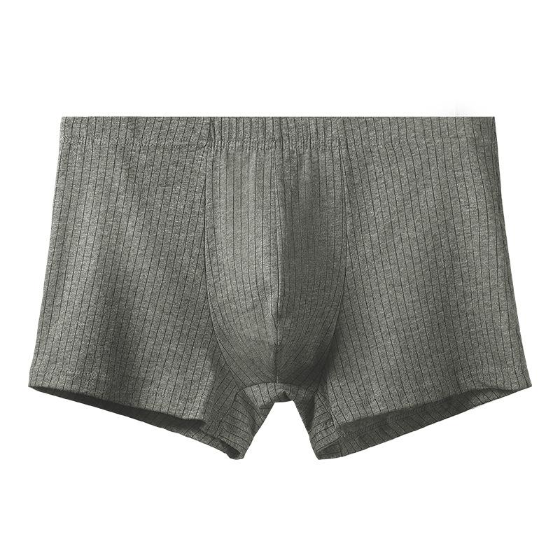 Men's Summer Thin Simple Cotton Comfortable Breathable Sport Boxer Briefs