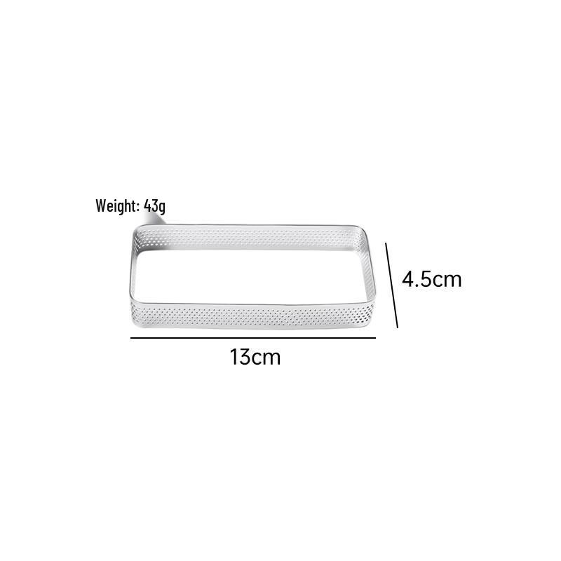 MDNG Rectangular Perforated Tart Rings