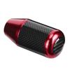 Universal Carbon Fiber Automatic Wave Stick Head Shift Knob Modification Accessory(Red)