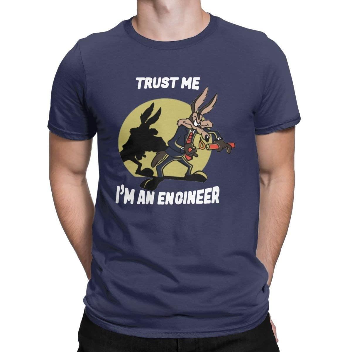Trust Me I m An Engineer Coyote T-Shirt XXL темно-синий