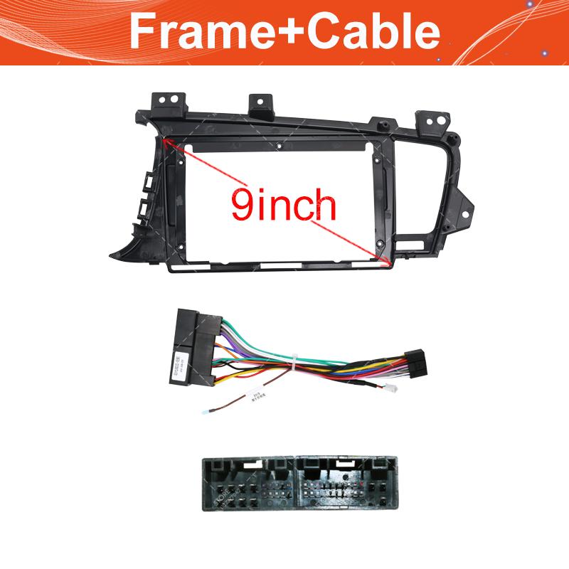 9inch Car Radio Face Frame For Kia K5/Optima 2011-2015 Fascia Stereo Panel Mounting Head Unit Canbus Cable Trim Bezel.