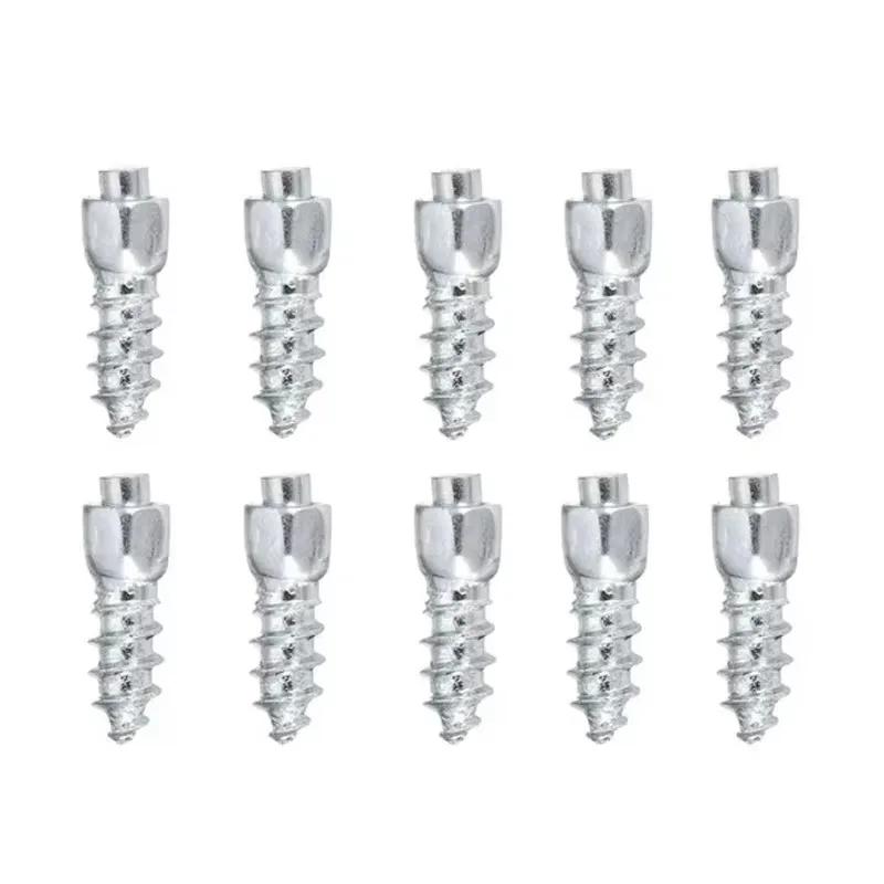10/100PCs Universal Car Motorcycle Winter Anti-skid Tire Studs Nails Tools Car Motorcycle Shoe Anti-skid Tire Snow Spikes Screws