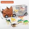 Dinosaur Truck Toy Storage & Transport Set with Alloy Car for Kids