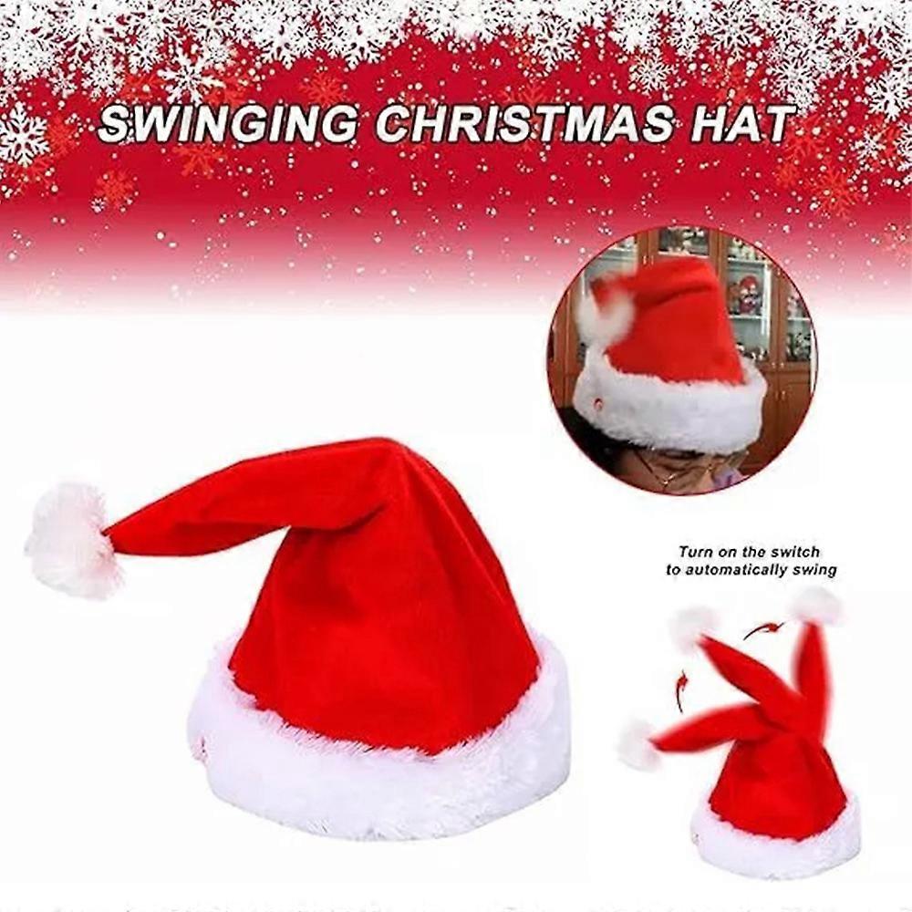 Sherum Jollydance,Singing and Dancing Christmas Santa Hats,Funny Musical-Playing