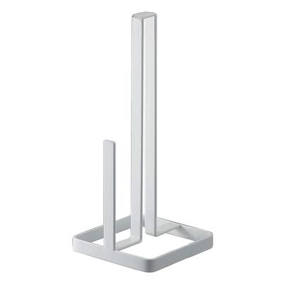 Yamazaki Jitsugyo Kitchen Paper Holder, White, Approx. W11 X D11 X H26.5cm, Tower 6781