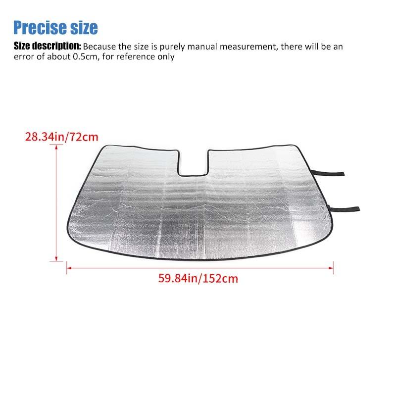 Car Front Windshield Sunshade Window Shade Foldable Sun Visor Cover Fit For Chevy Silverado For GMC-SIERRA 2014-2017 Car Interior Accessories